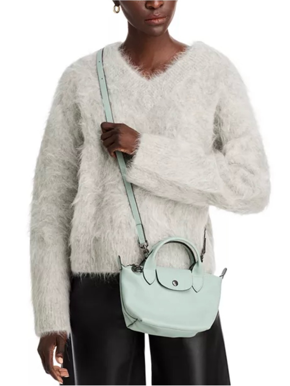 Longchamp Le Pliage Xtra Top Handle XS Leather Crossbody with Strap - Picture 4 of 11
